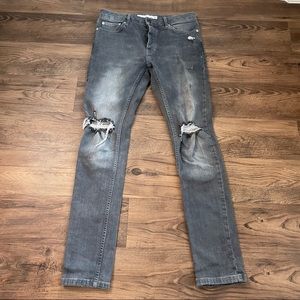 TOPMAN stretch skinny jeans size 32